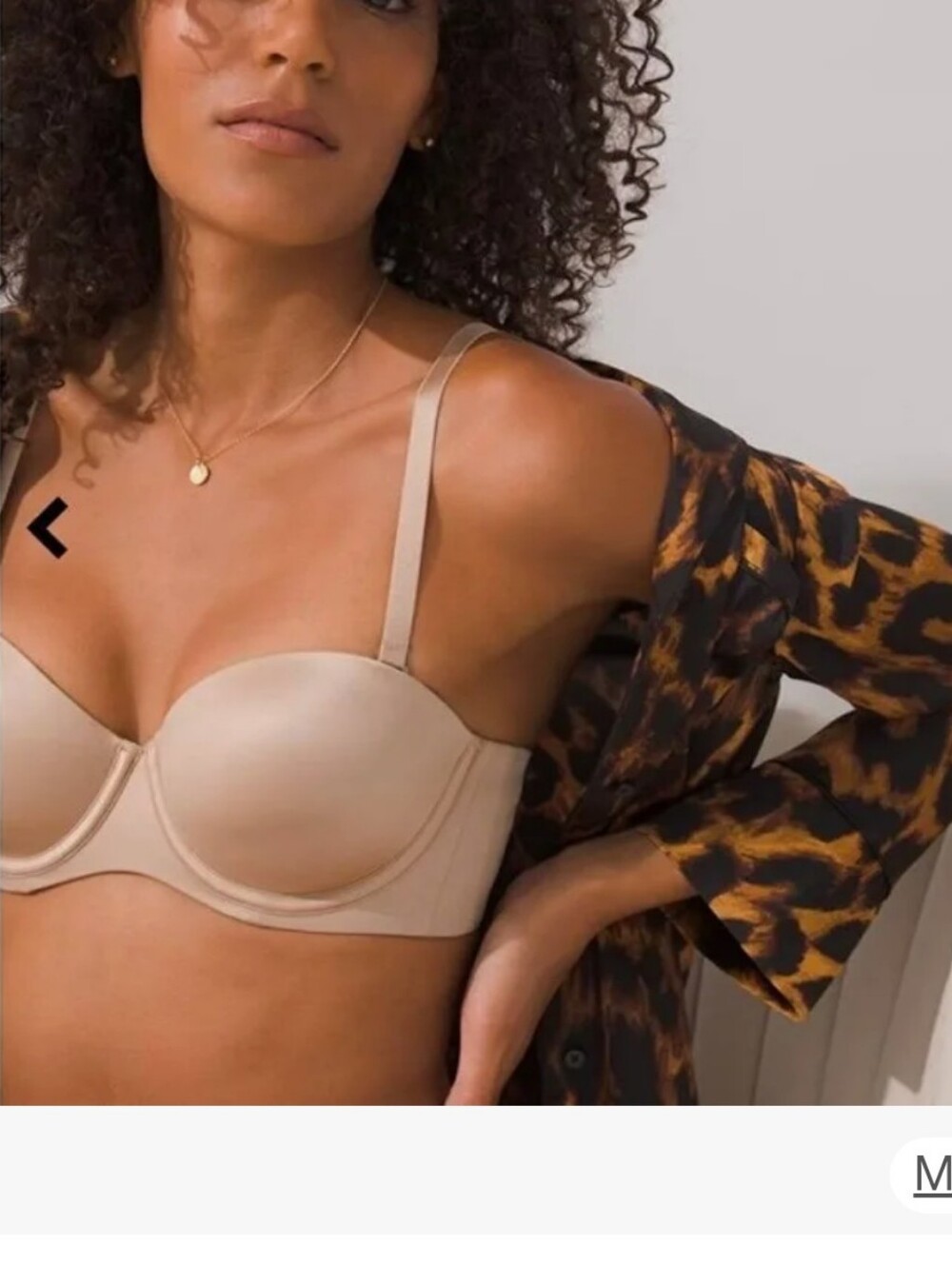 Soma Vanishing Multiway Strapless Bra Size 36DD NWT Color Warm Amber